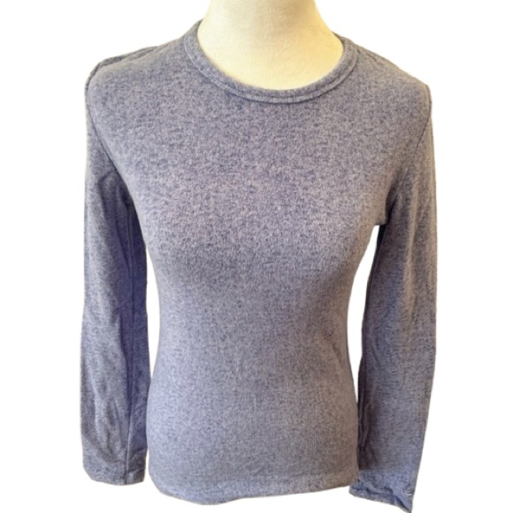 3/$25 Cuddl Duds Purple and Blue Long Sleeve Fitted T-Shirt